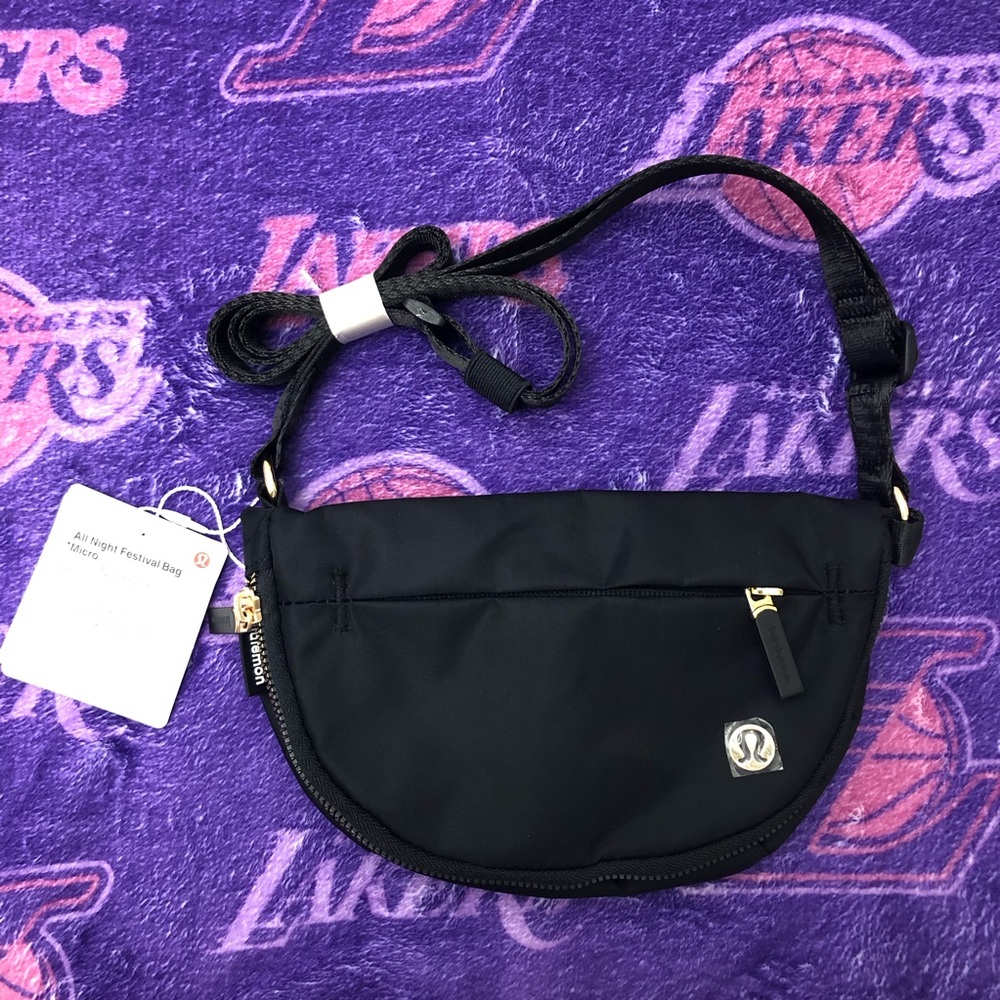 Lululemon All Night Festival Bag Micro 2L | Black Crossbody (BNWT)